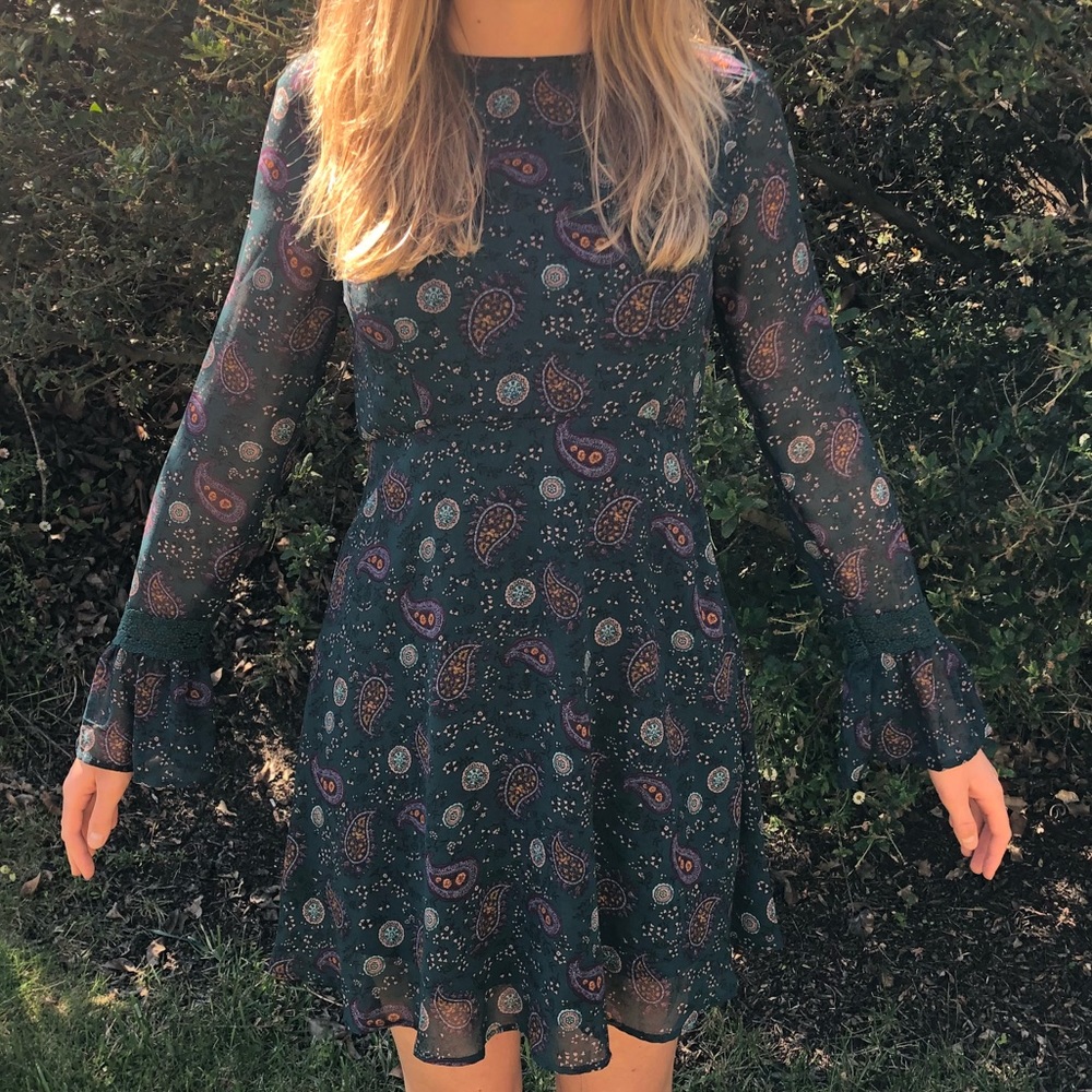 Paisley Teal dress
